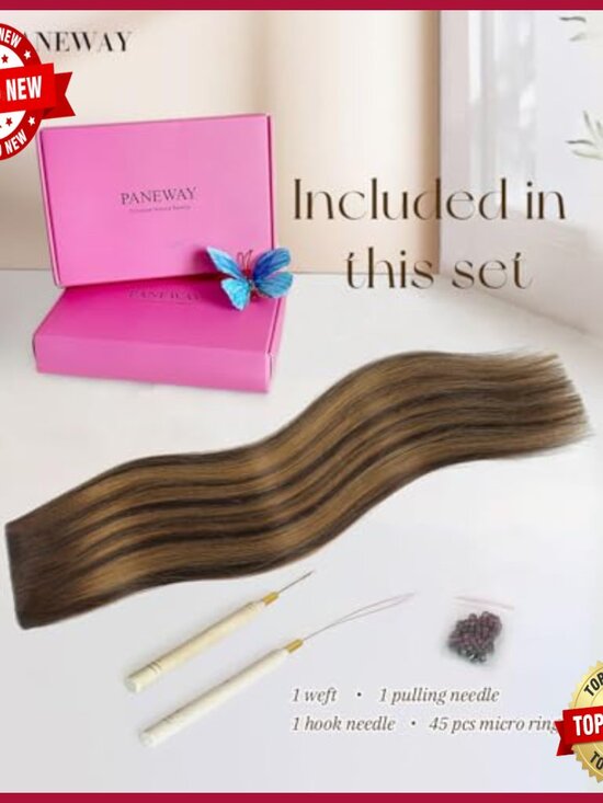 Real Human Hair Extensions 16 Inch Lightweight Weft for Volume Length main image 4